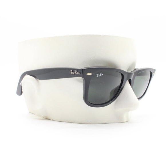 LIKE NEW RayBan Wayfarer RB2140 Black Ray ban sunglasses - Picture 4 of 14